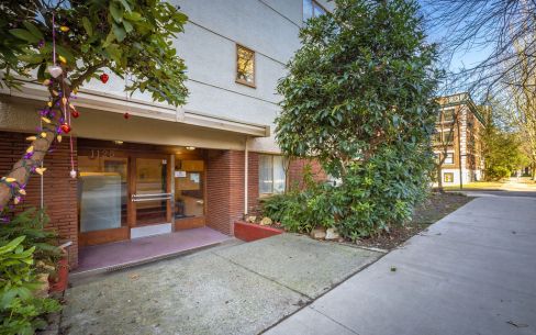 The Grovenor - Front entrance of 27-Suite multifamily investment asset