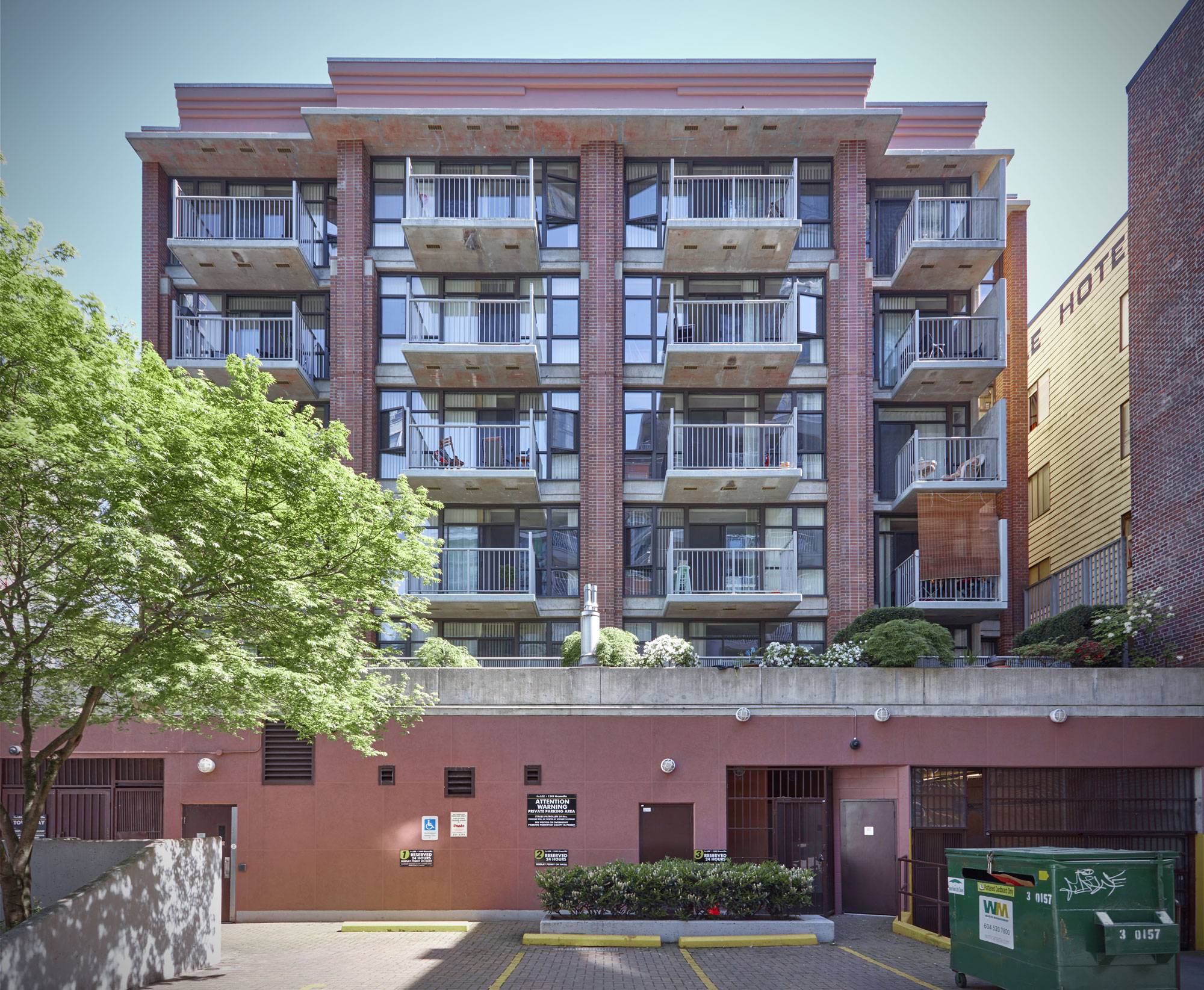 Apartments with balcony on Granville Street