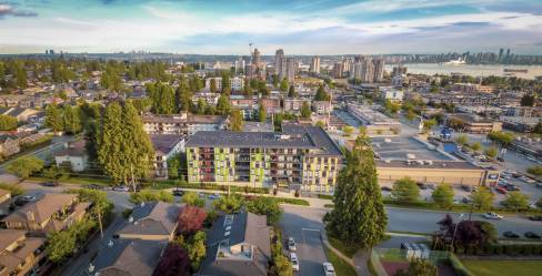 Rental apartment building in central Lonsdale