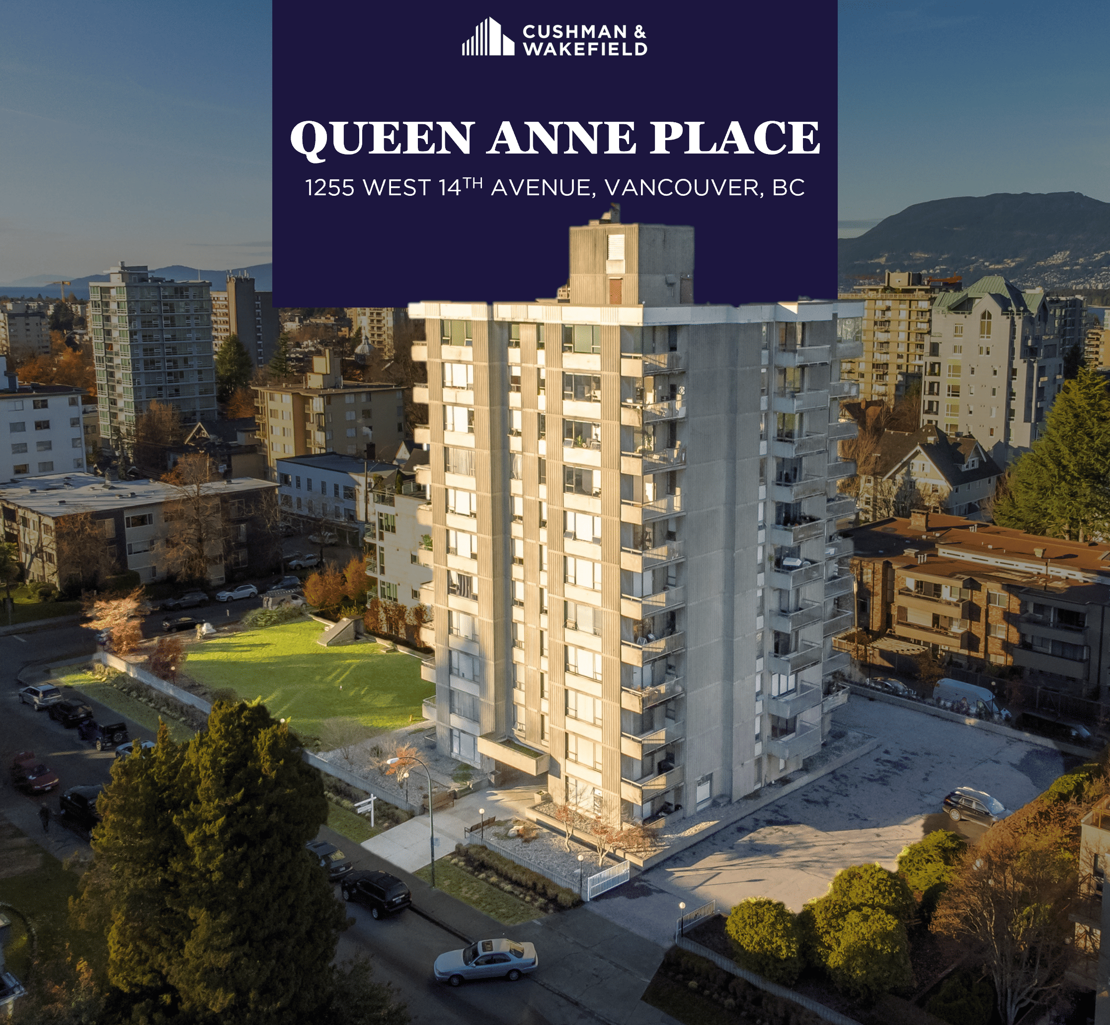 Queen Anne Place - Vancouver West Concrete Multifamily Tower with Infill Development Potential